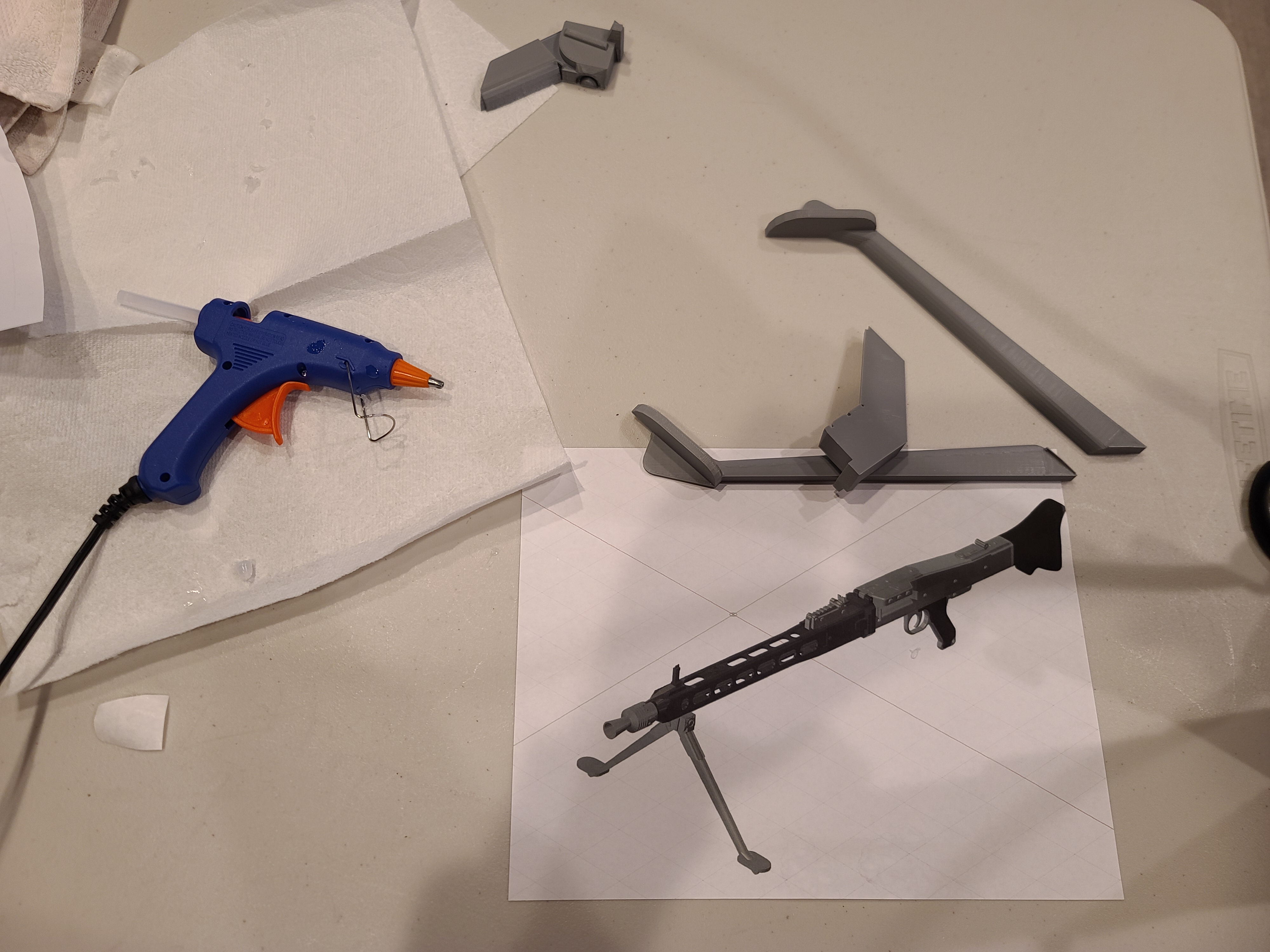 German MG34 Replica Detail 1