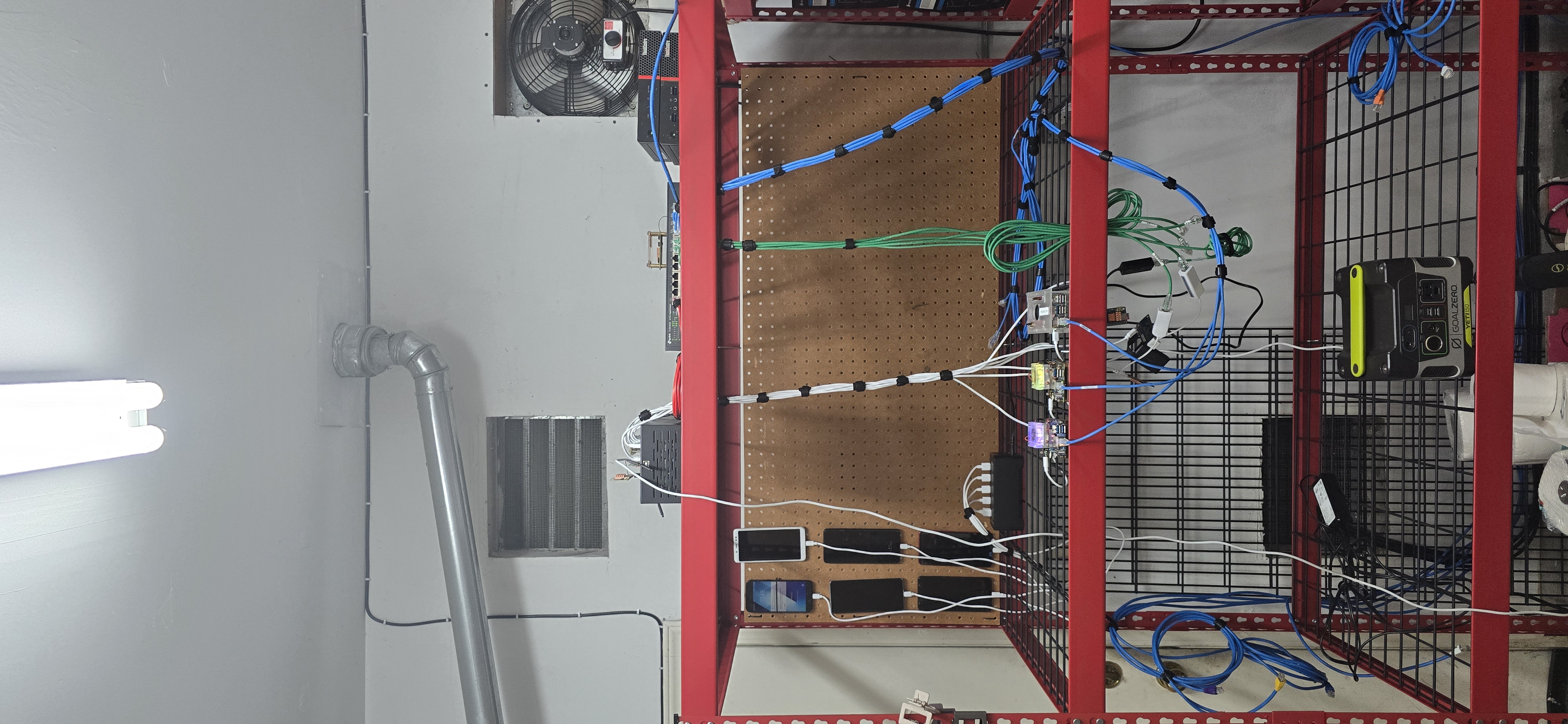 Garage Phone Mining Setup