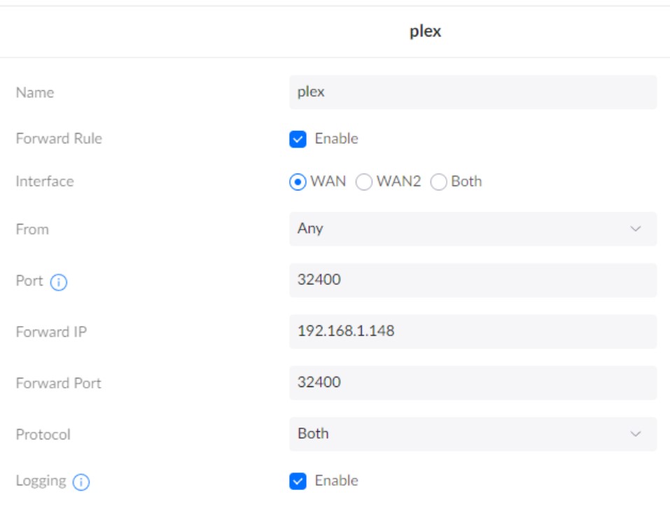 Plex IP Setup